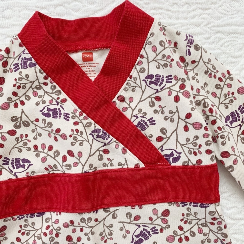 Tea Collection Wrap Neck Dress - Picture 3 of 4